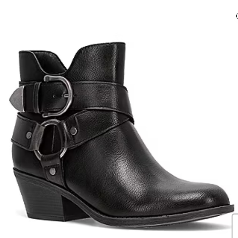 Frye and Co. Women’s Black Bellame Stacked Heel Booties NEW